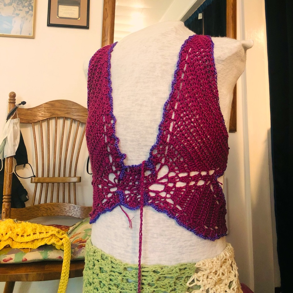 Butterfly crop top